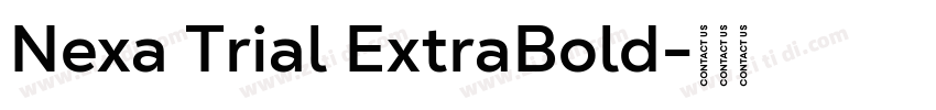 Nexa Trial ExtraBold字体转换